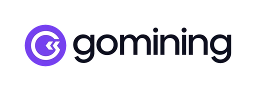GoMining logo — cloud Bitcoin mining platform met NFT-hashrate